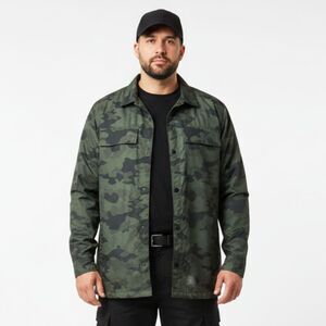 Old Navy Men's Green Camouflage Print Water Resistant Jacket NEW Large L